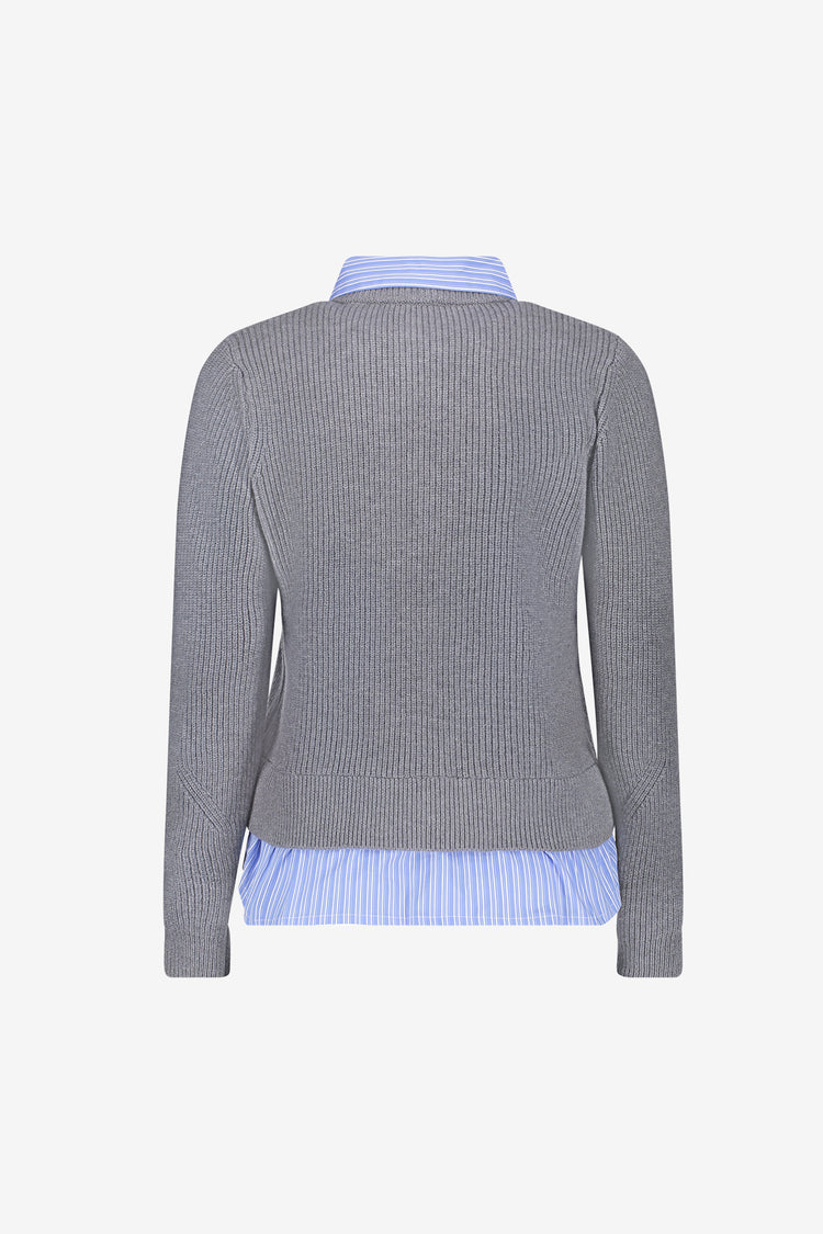 Geisha vest met blouse-effect en sierknopen