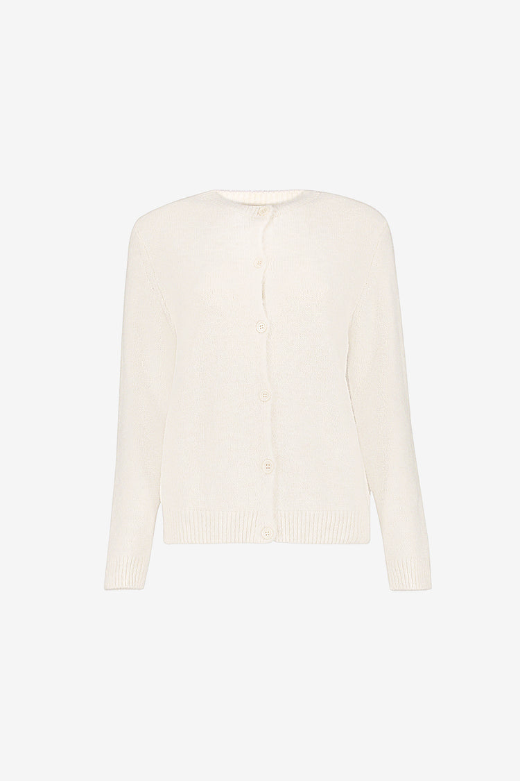 Geisha fijngebreid vest met ronde hals