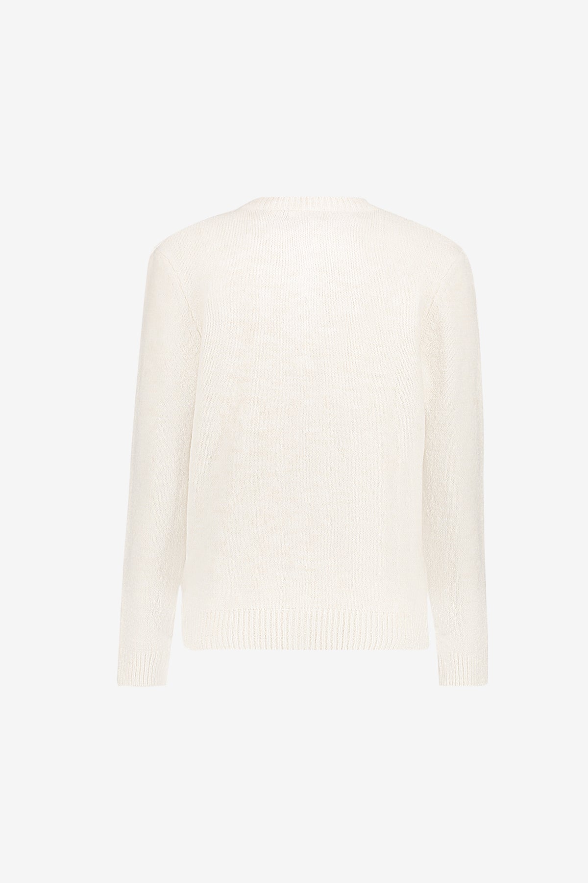 Geisha fijngebreid vest met ronde hals