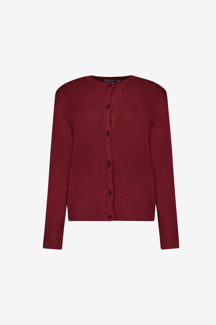 Geisha fijngebreid vest met ronde hals