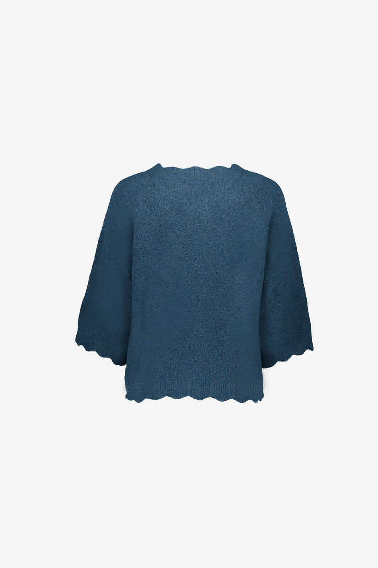 Geisha dames vest met korte mouwen en golvende details