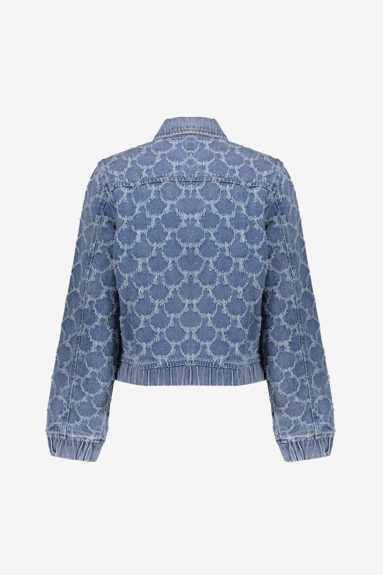 Geisha denim jacquard jacket