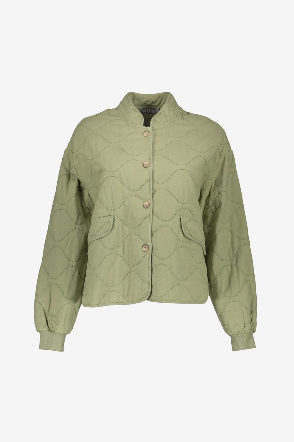 Geisha gestept jasje met golvend patroon