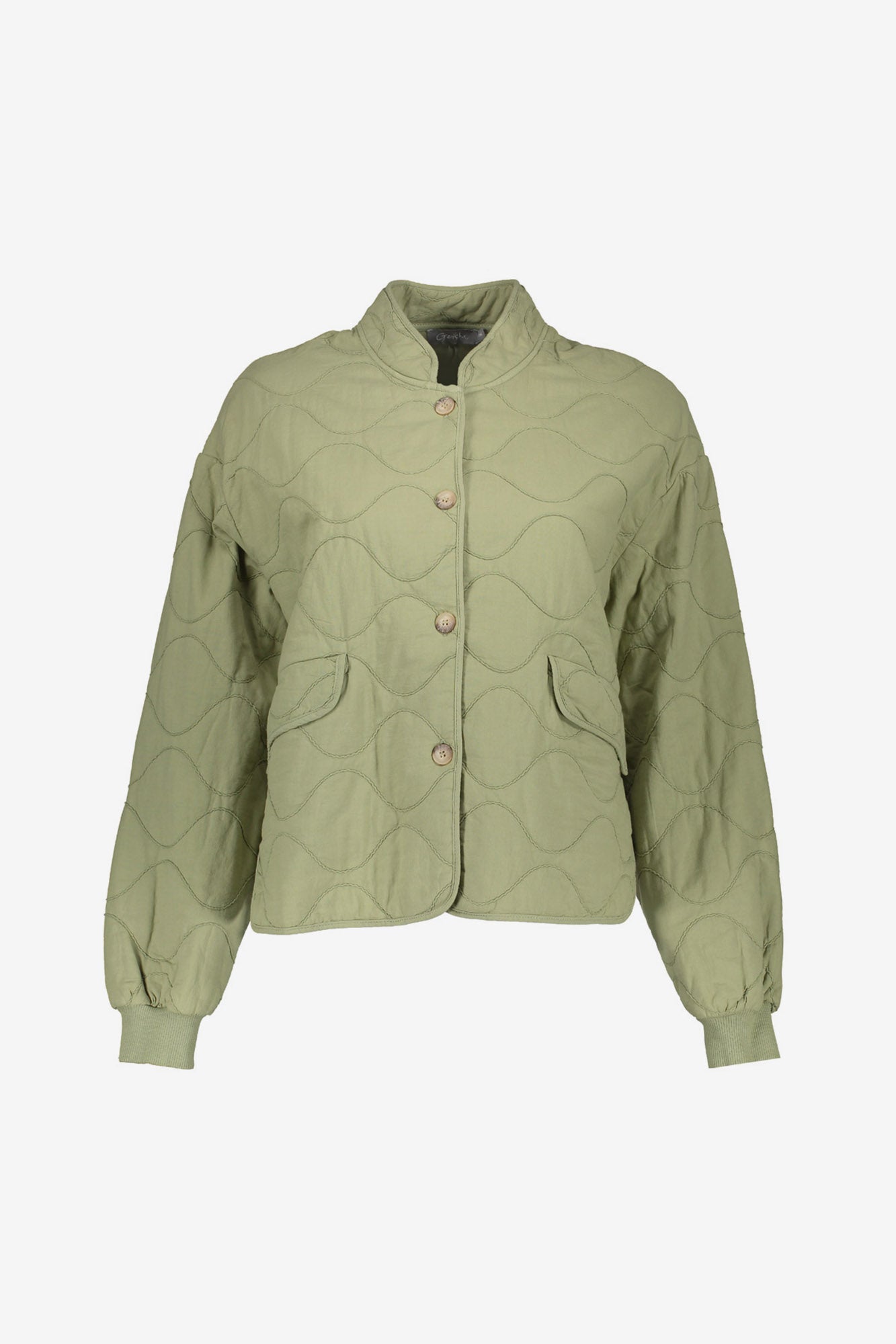 Geisha gestept jasje met golvend patroon