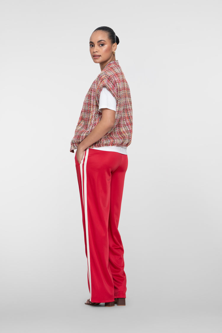 Geisha gilet tweed met kleurrijke structuur en lurex