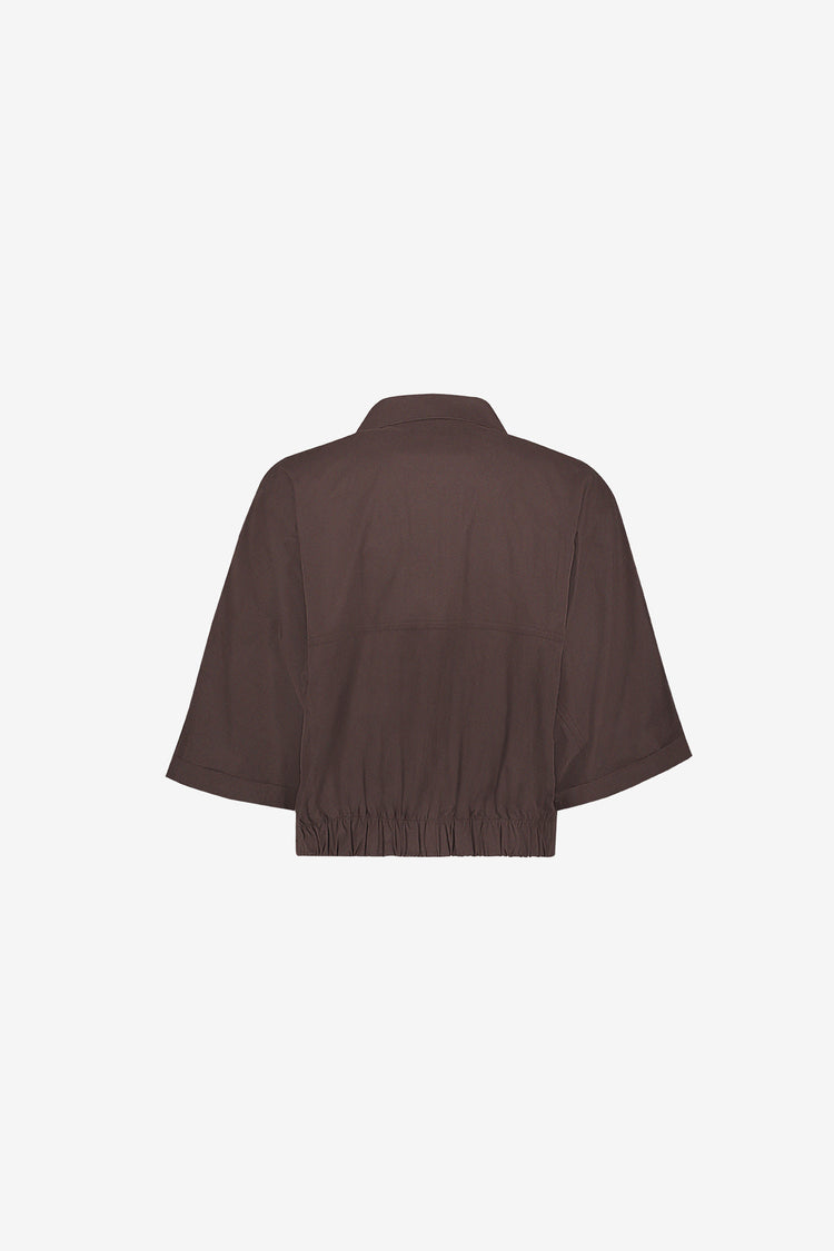 Geisha kort jack met utility details en soepele pasvorm