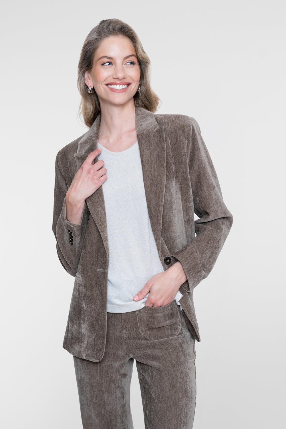 Geisha blazer met klassieke reverskraag