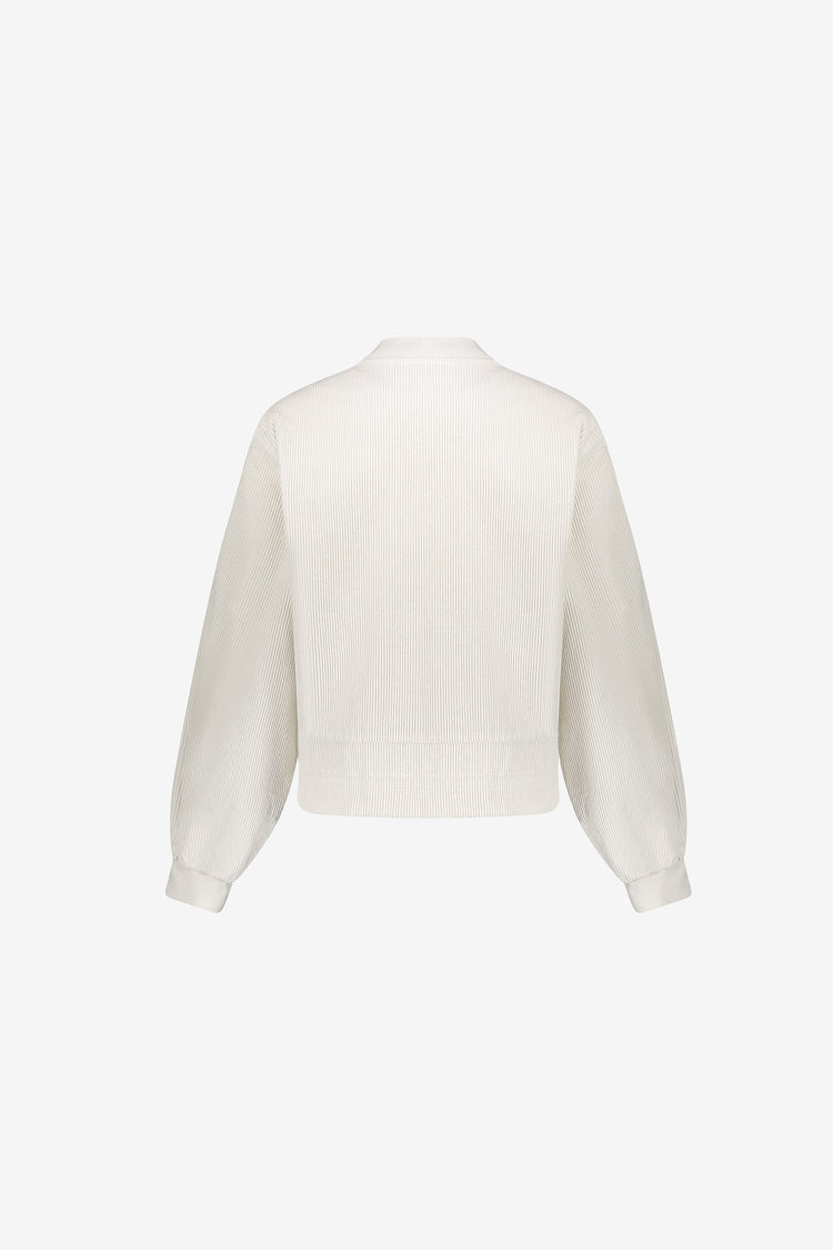 Jacket met rib cord