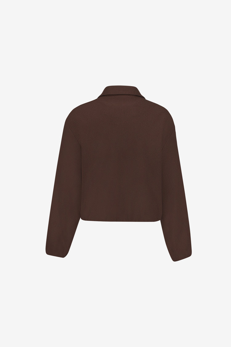 Geisha dames comfy bomberjack met honeycomb structuur