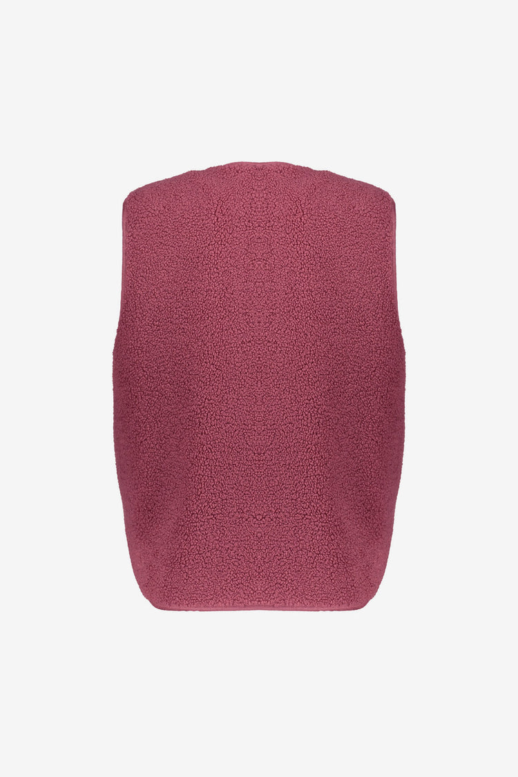 Geisha teddy gilet met knoopsluiting