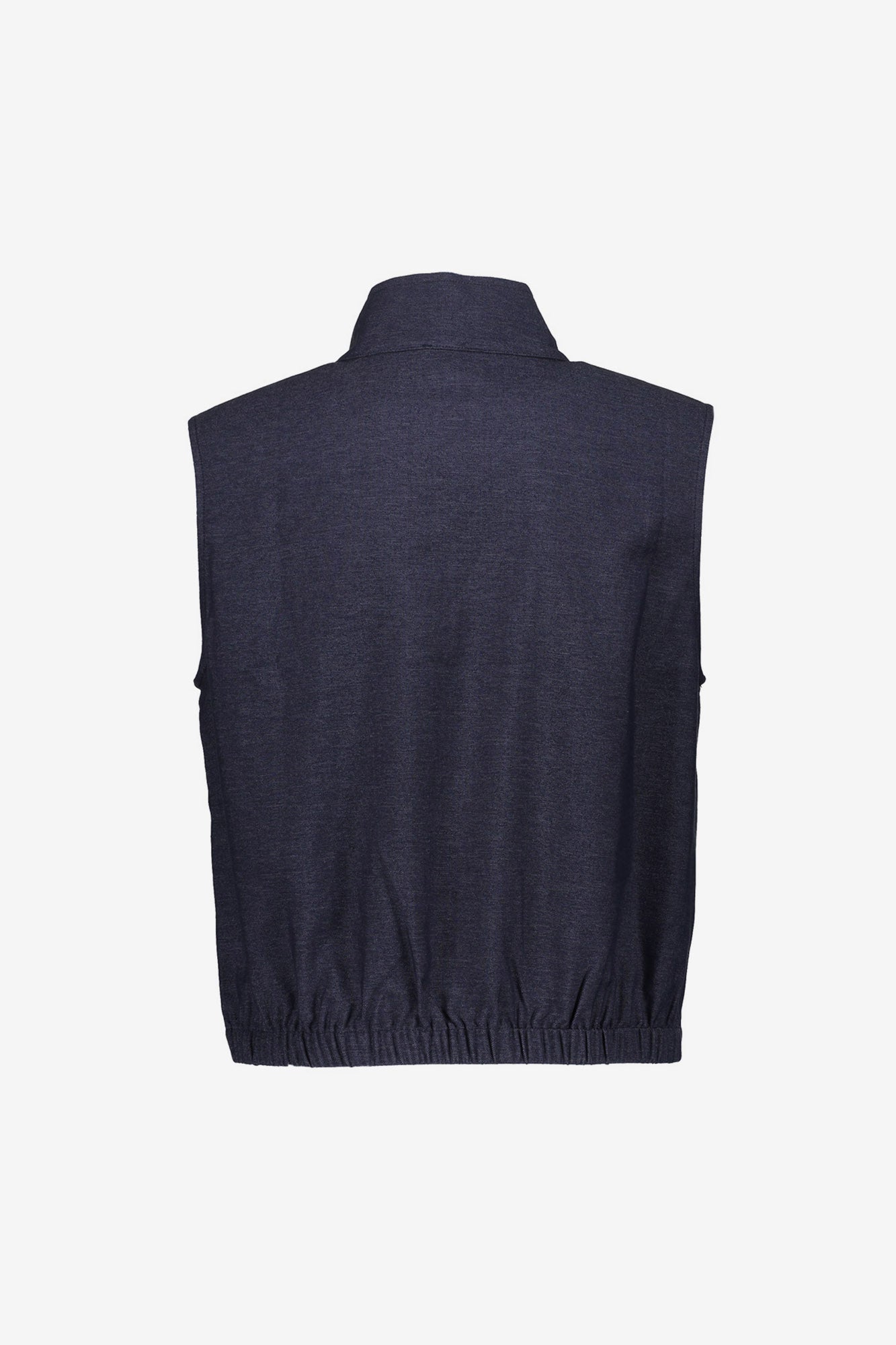 Geisha Gilet met opstaande kraag en utility details