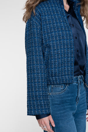 Geisha tweed jasje met sportieve details
