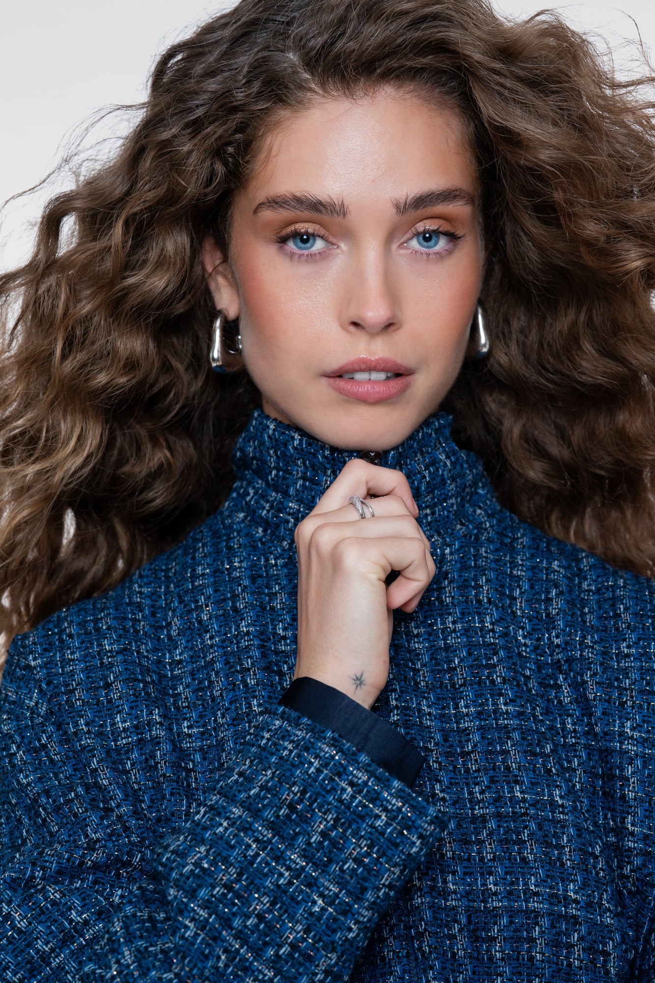 Geisha tweed jasje met sportieve details