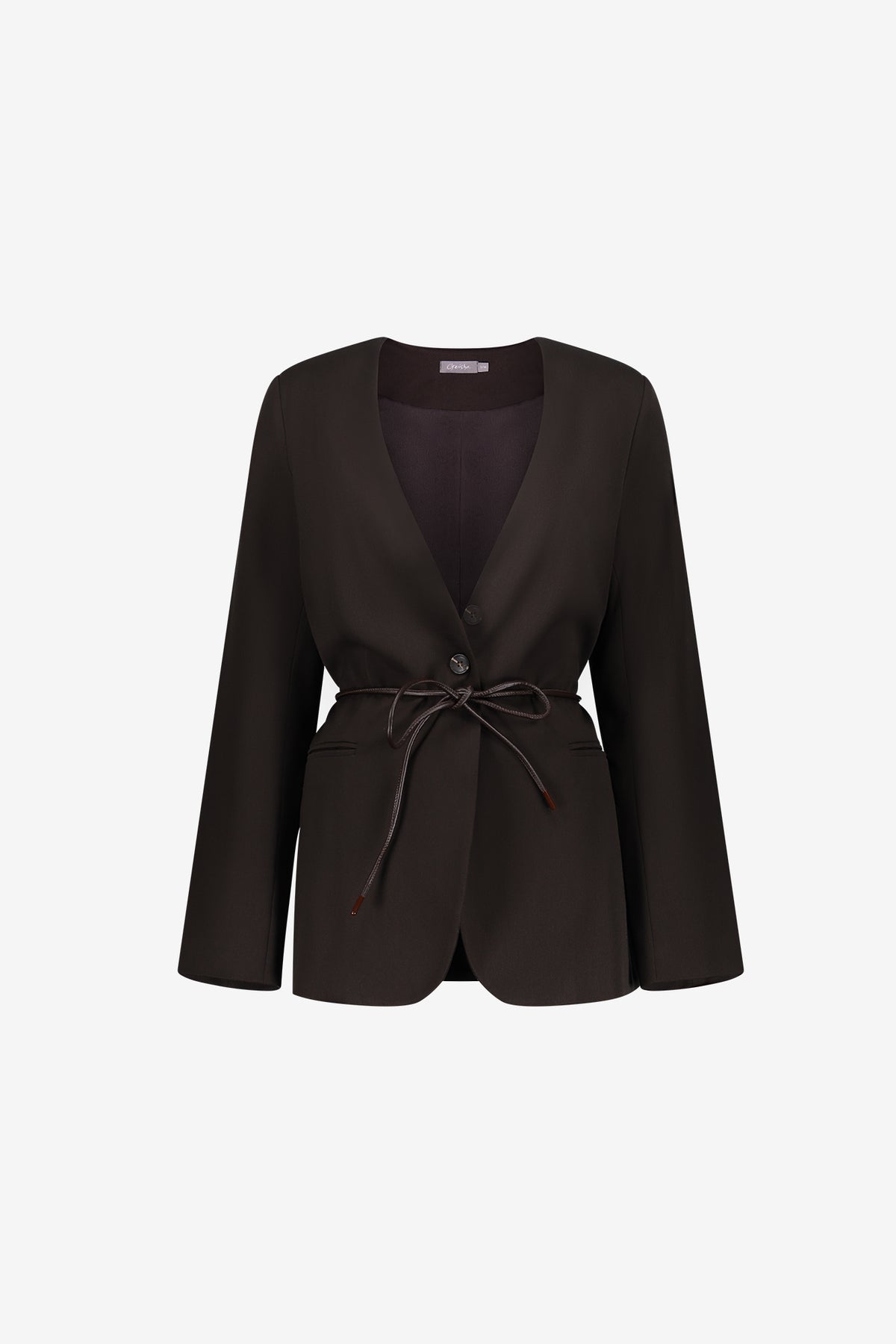 Geisha blazer met ceintuur en elegante pasvorm