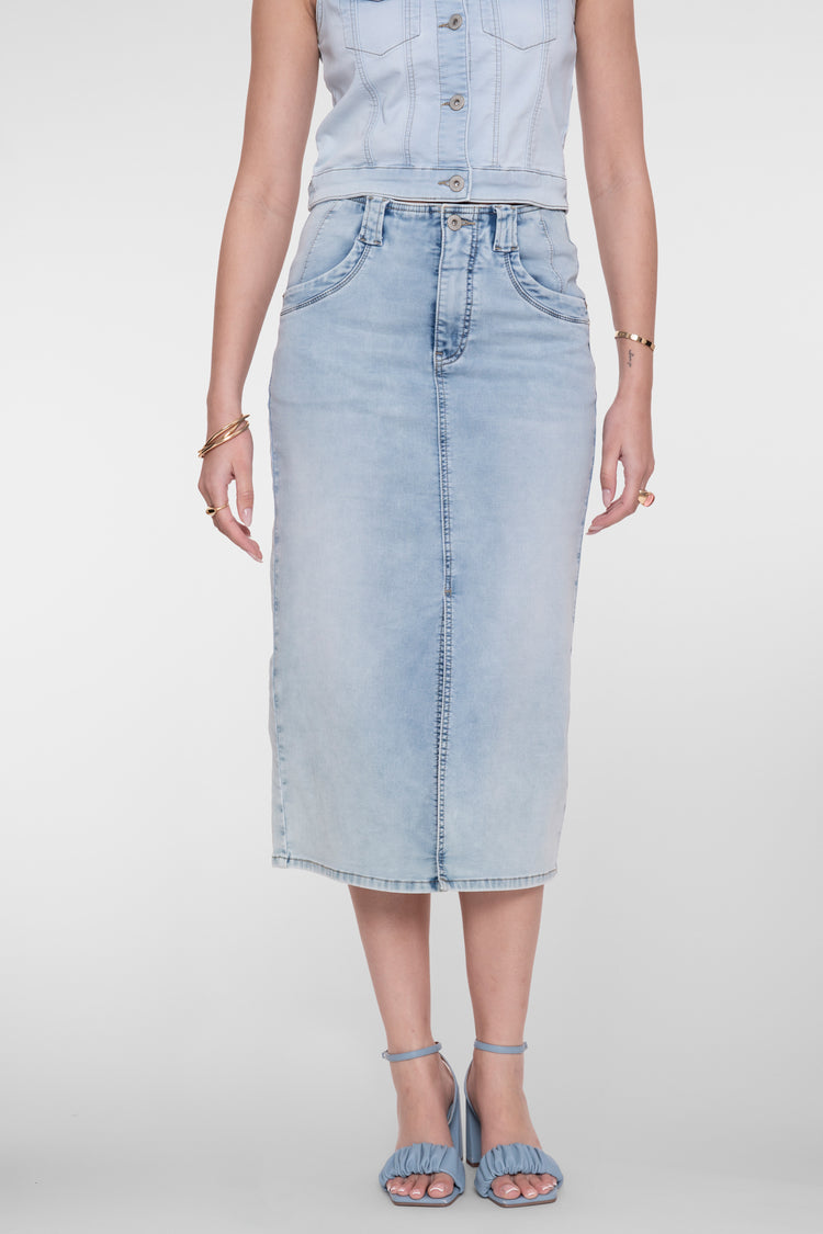 Geisha denim midi rok