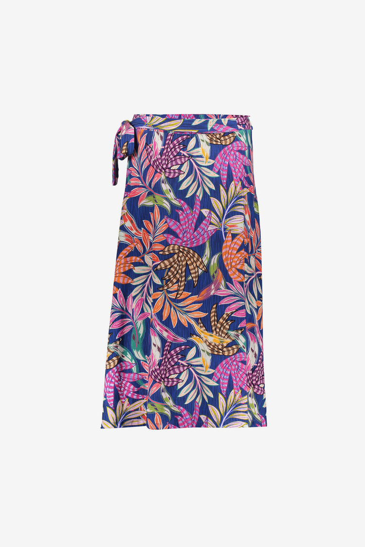 Geisha midi rok met strikdetail