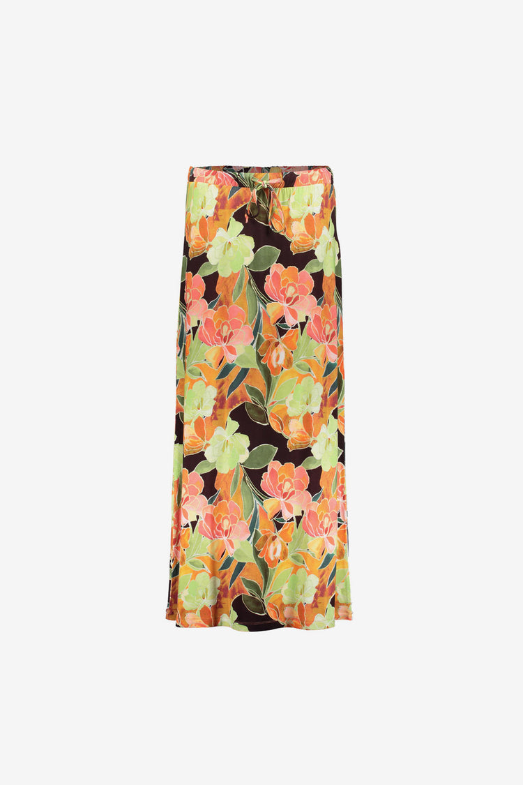 Geisha maxi rok met strikceintuur