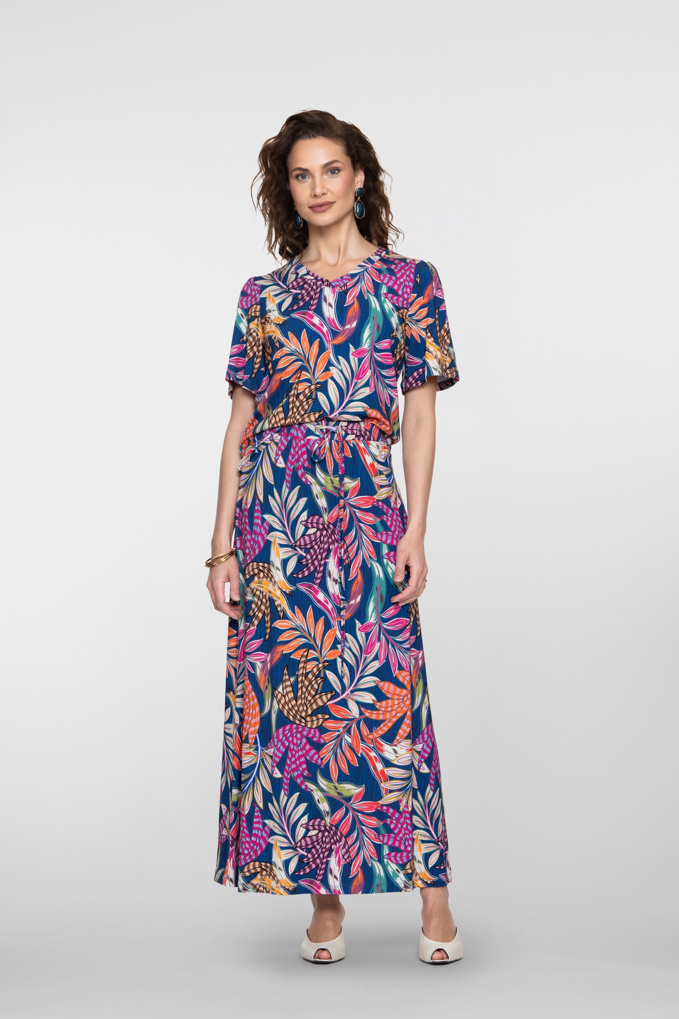 Geisha maxi rok met strikceintuur