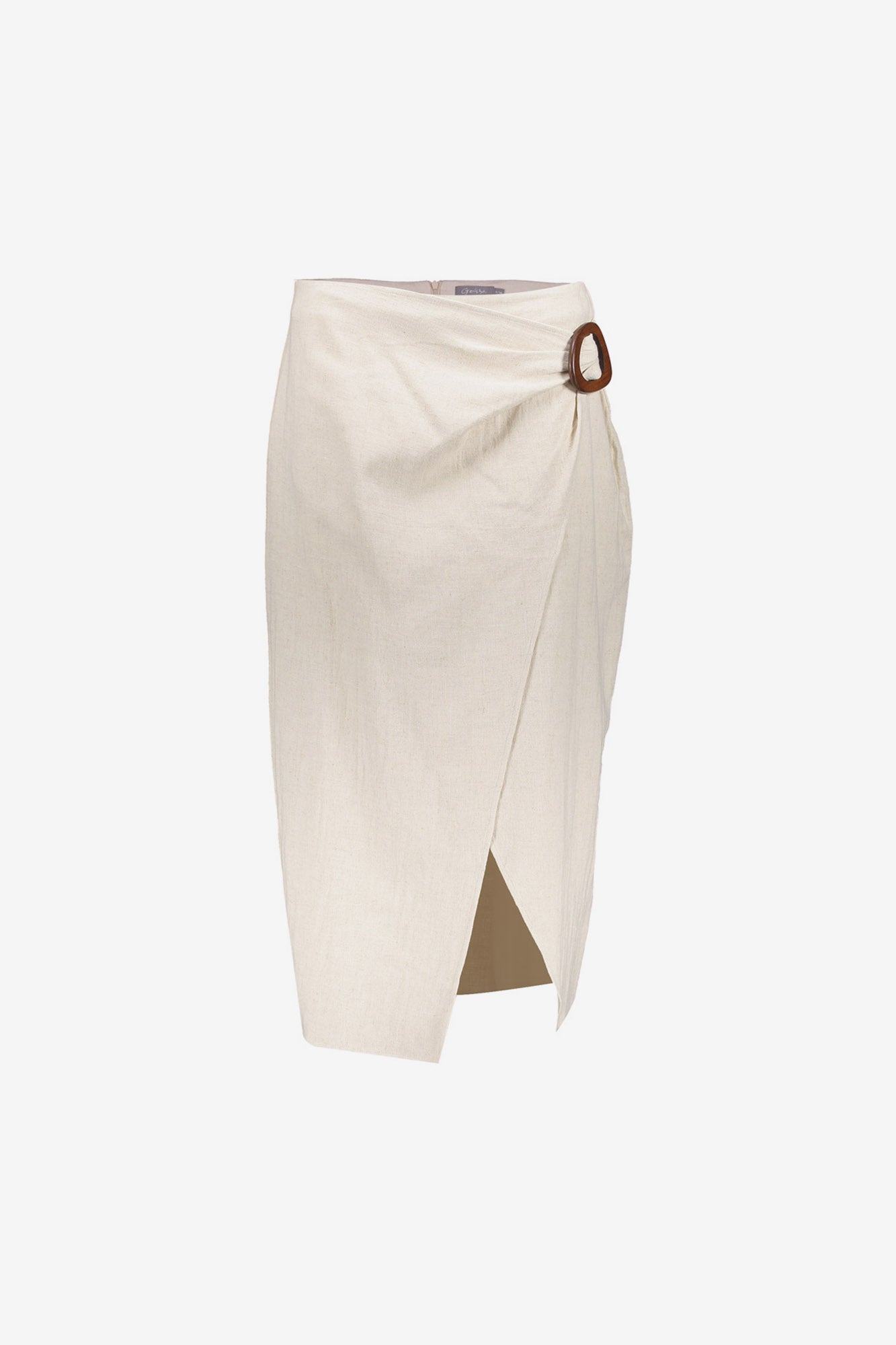 Geisha midi rok met overslagdetail