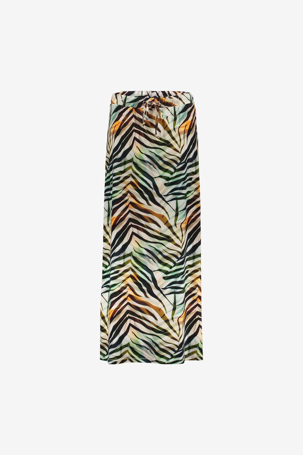 Geisha maxi rok met grafische print