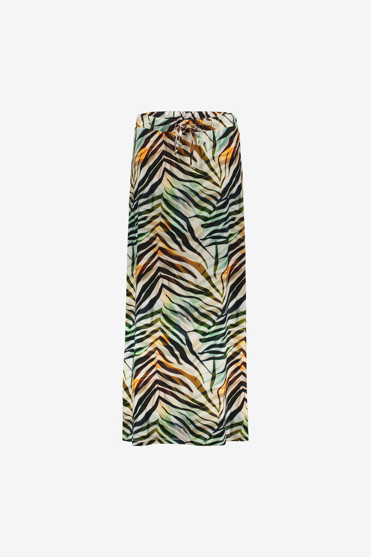 Geisha maxi rok met grafische print