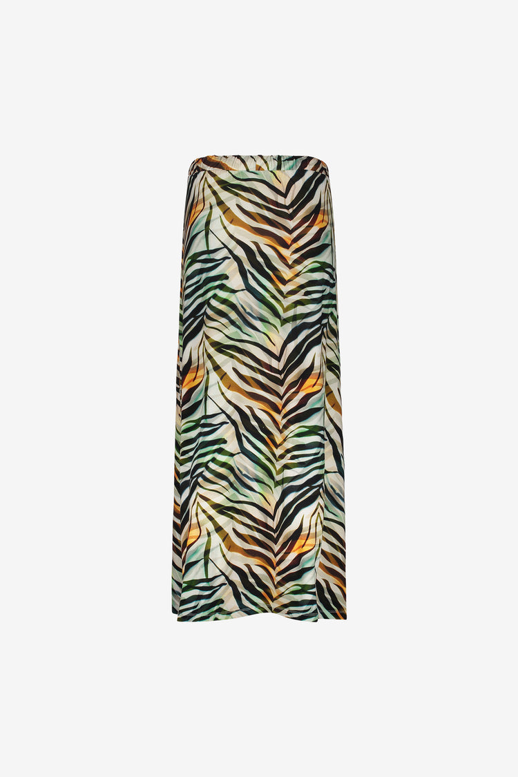 Geisha maxi rok met grafische print