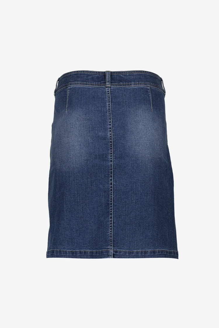 Geisha denim rok met knoopsluiting