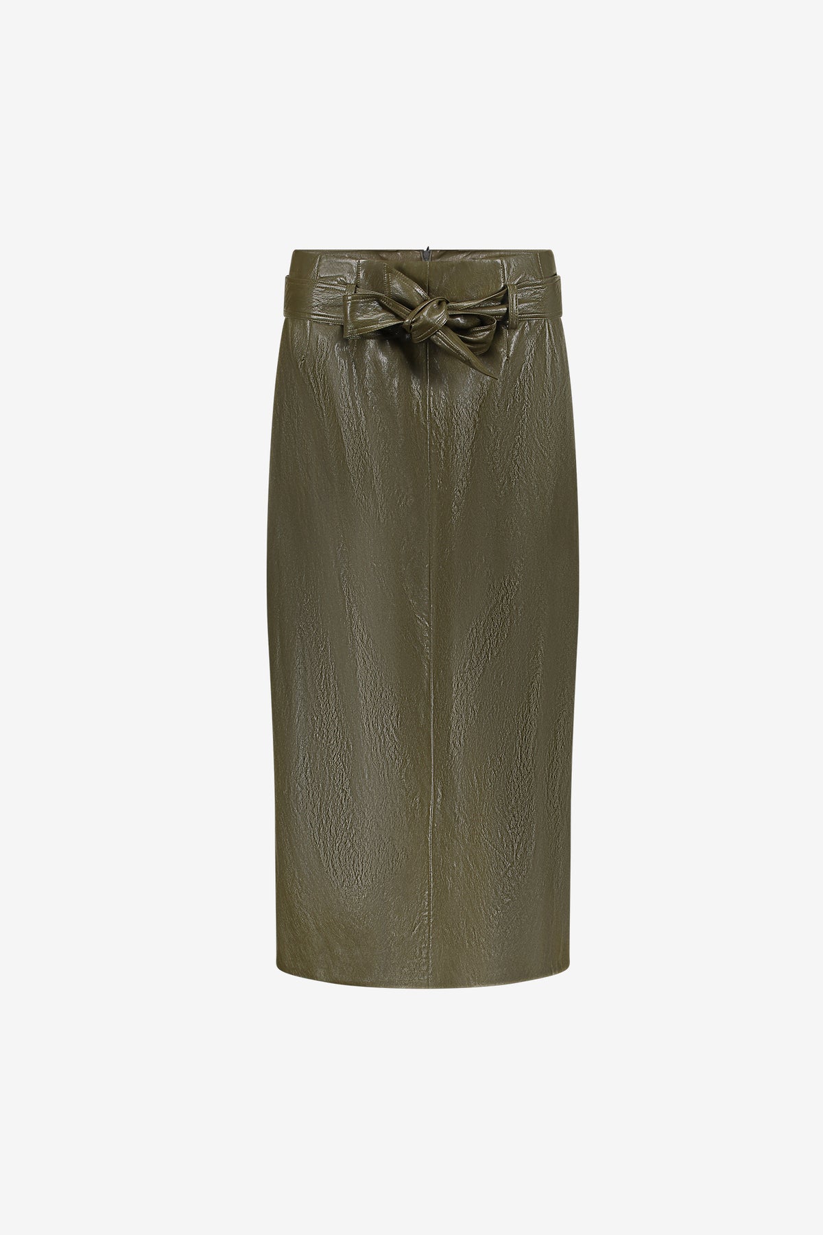 Geisha dames midirok in laklook met strikceintuur