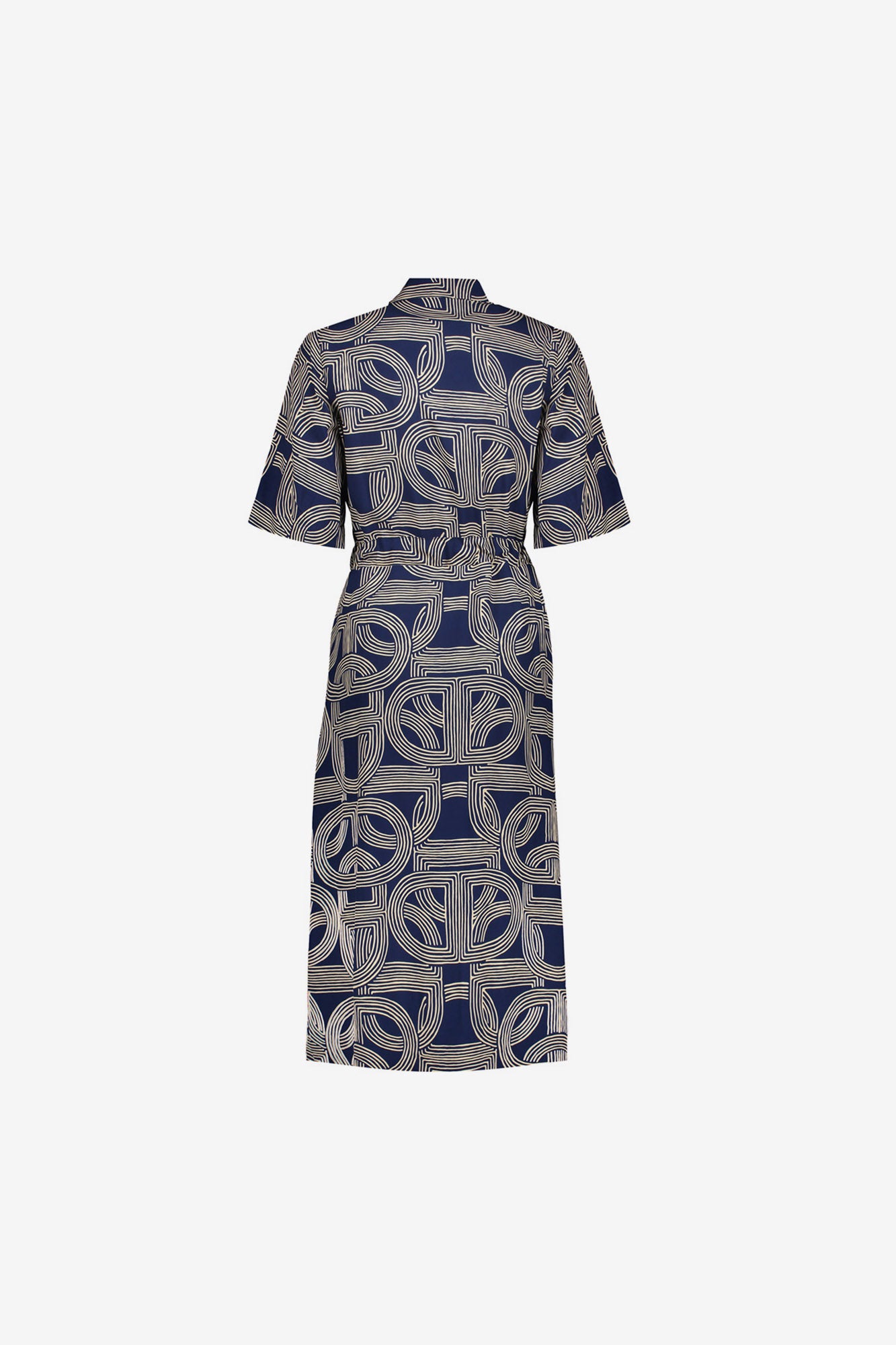 Geisha jurk met print en split