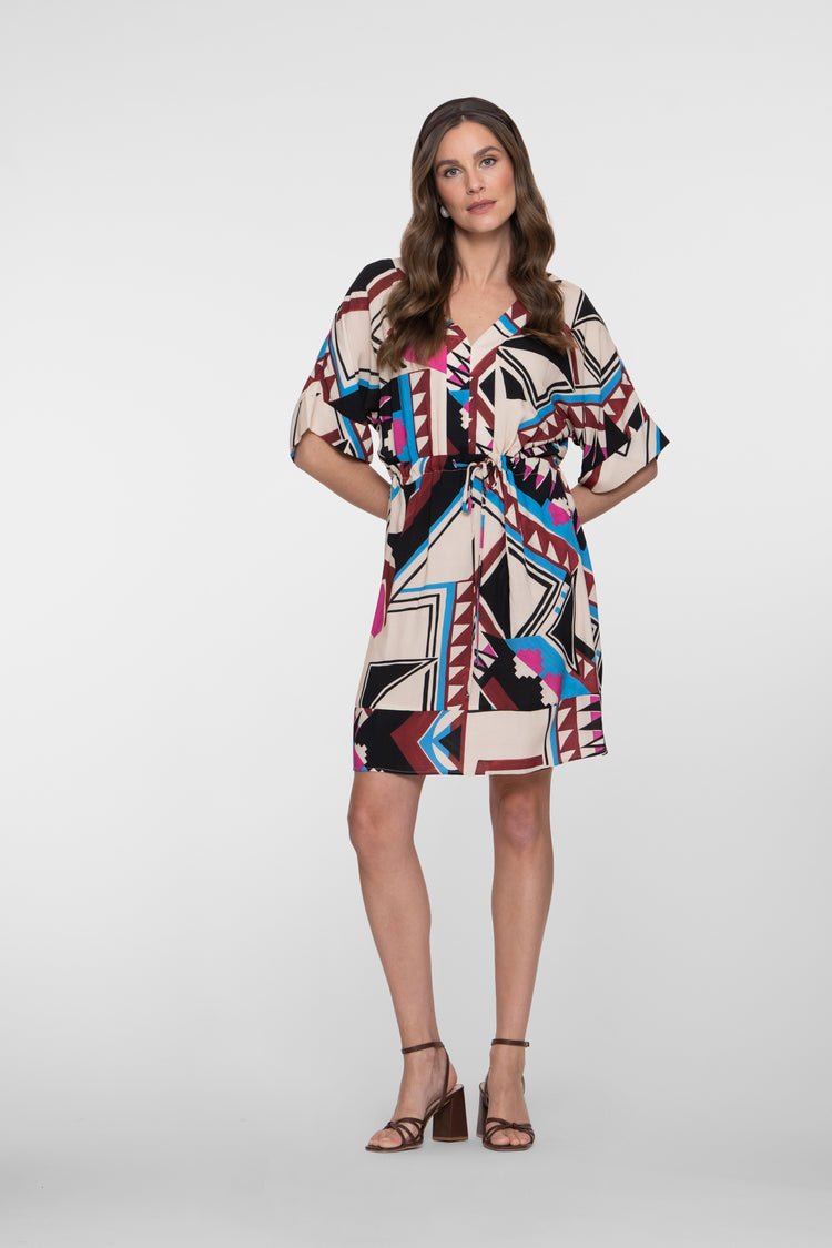 Jurk met grafische print