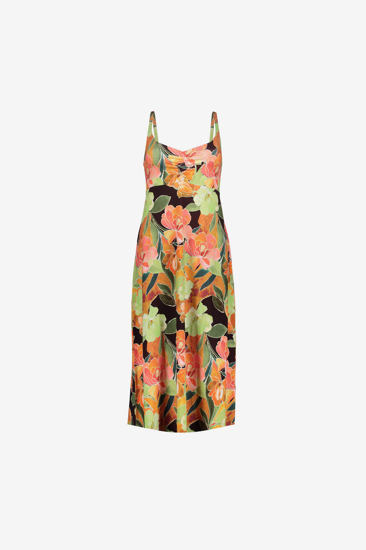 Geisha jurk met tropische print