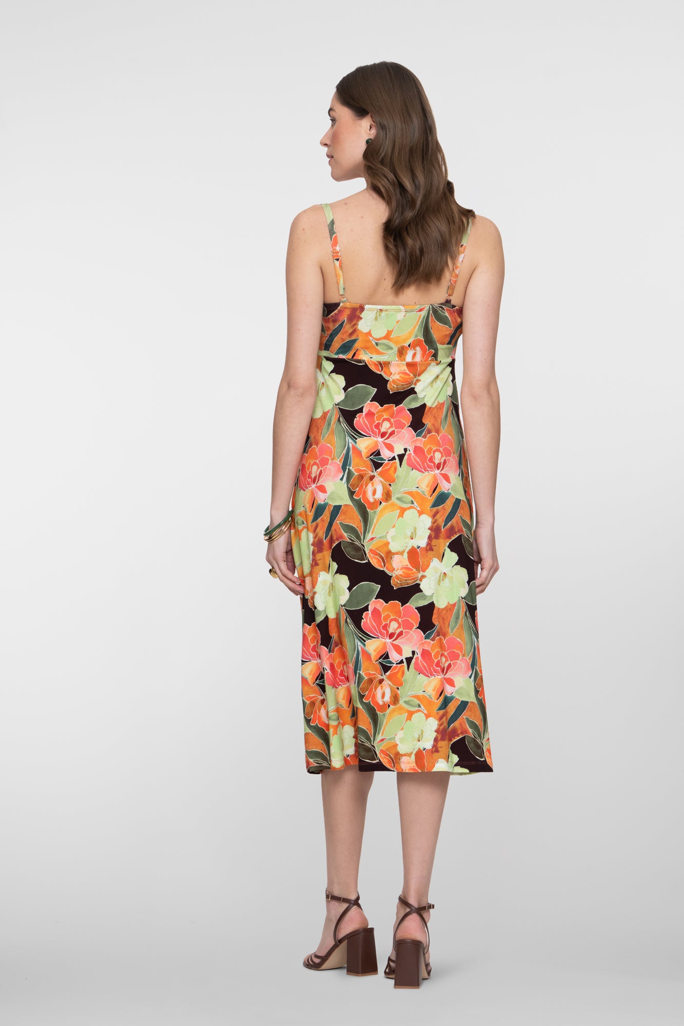 Geisha jurk met tropische print