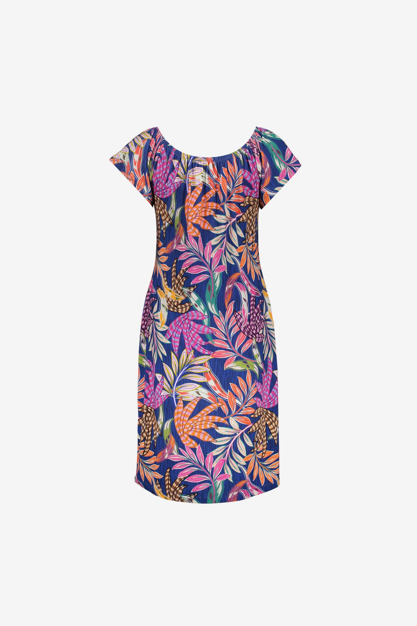 Geisha off shoulder jurk met print