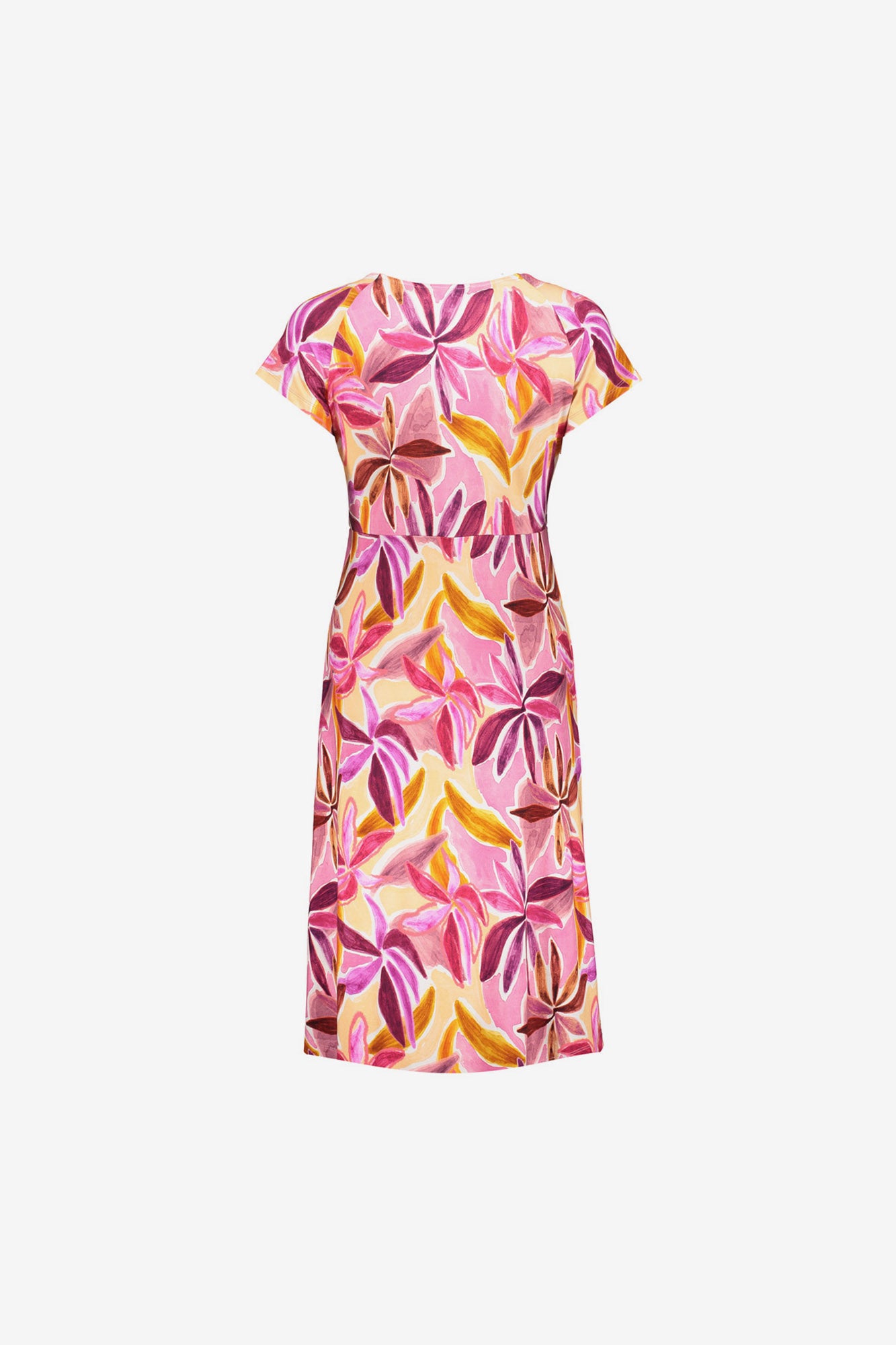 Geisha Tricot jurk met bloemprint