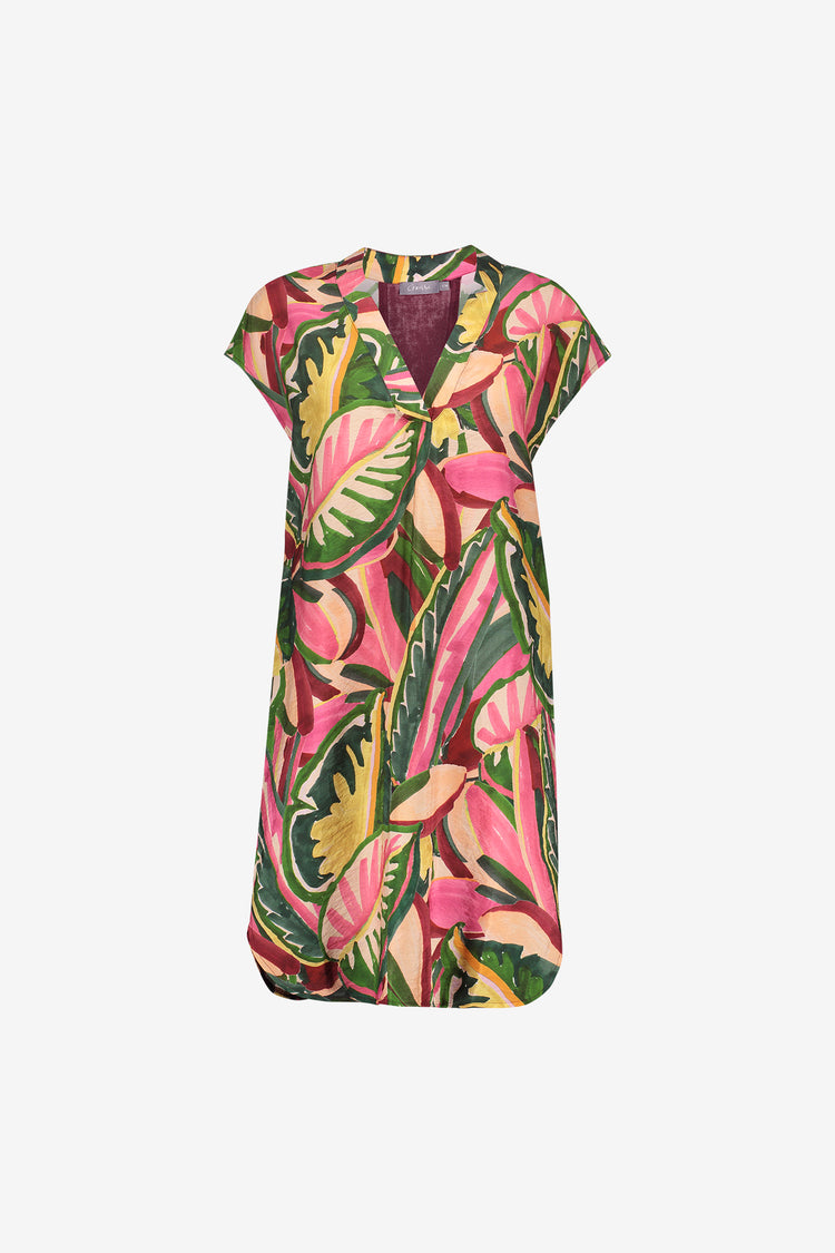 Geisha zomerse jurk met V-hals