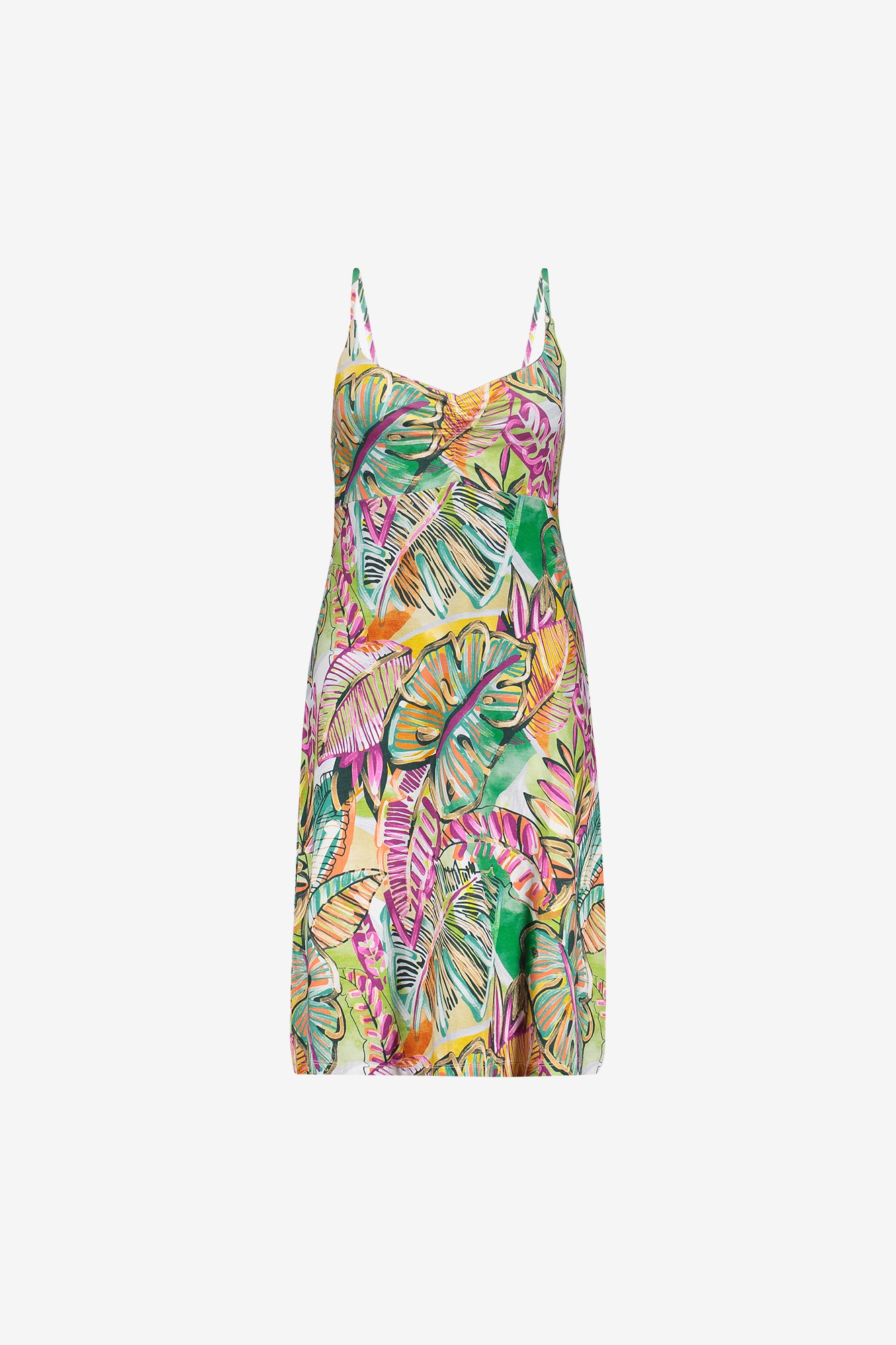 Geisha zomerjurk met kleurrijke print