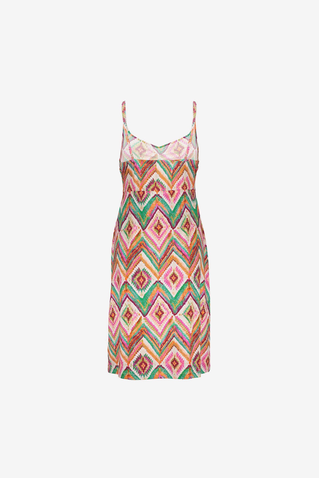 Geisha zomerjurk met kleurrijke print