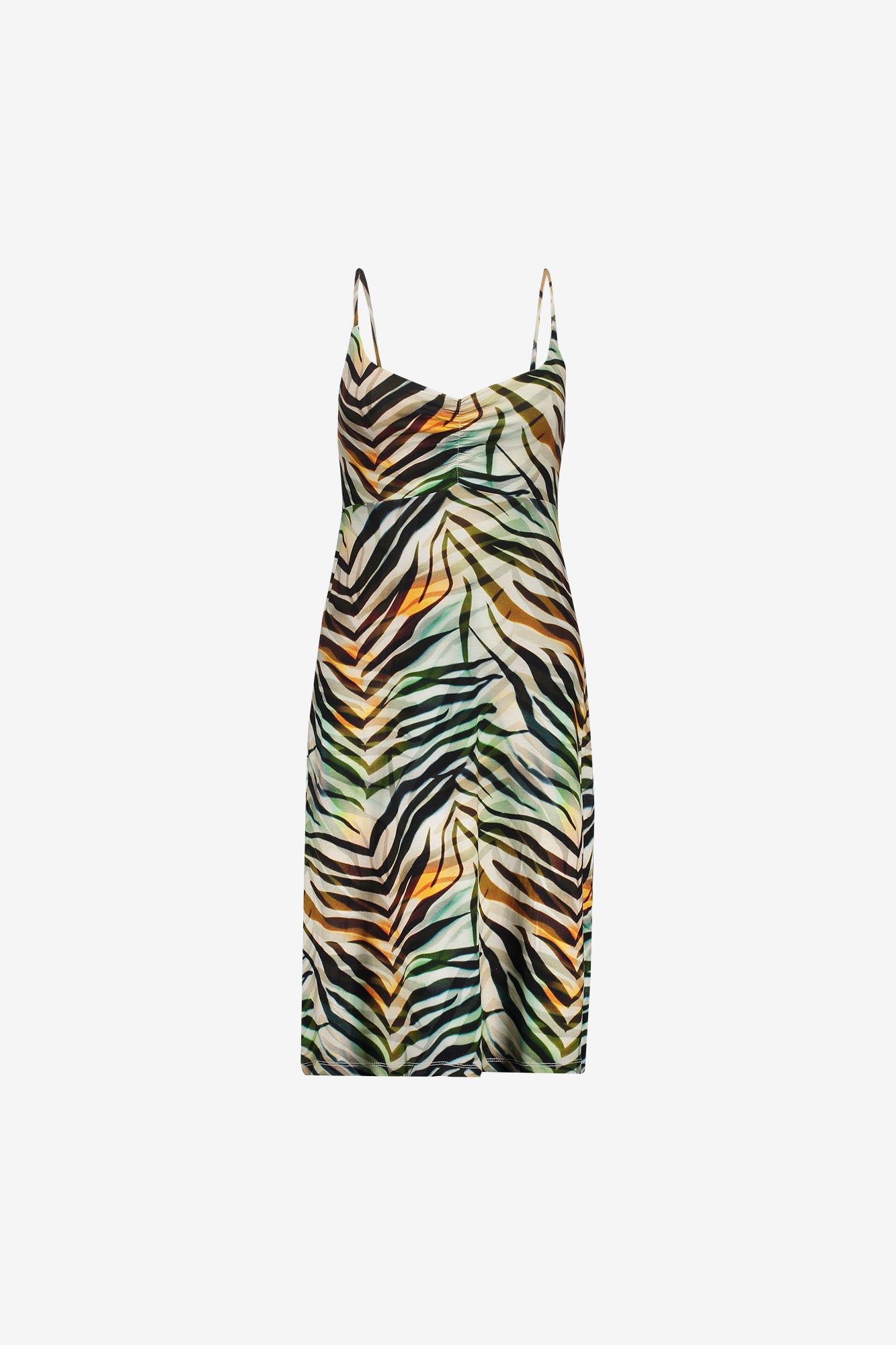 Geisha zomerjurk met kleurrijke print