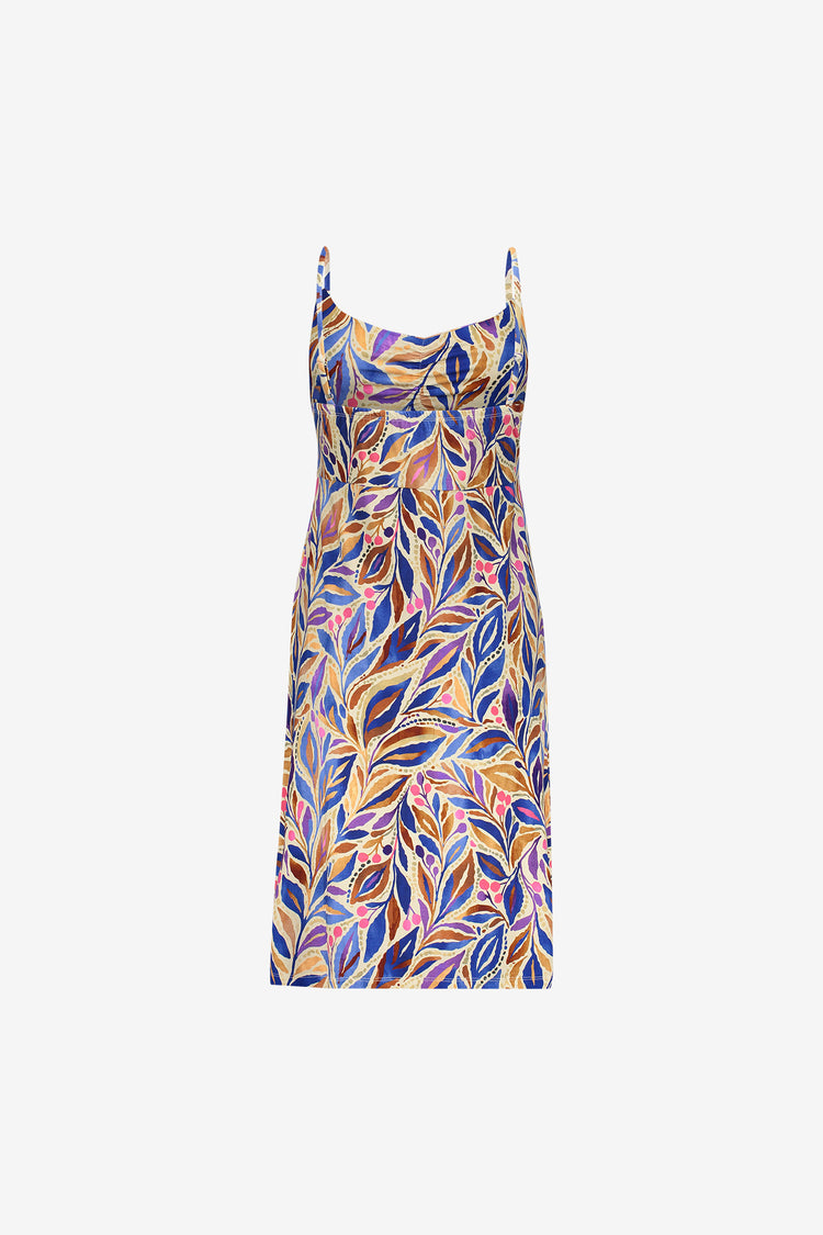 Geisha zomerjurk met kleurrijke print