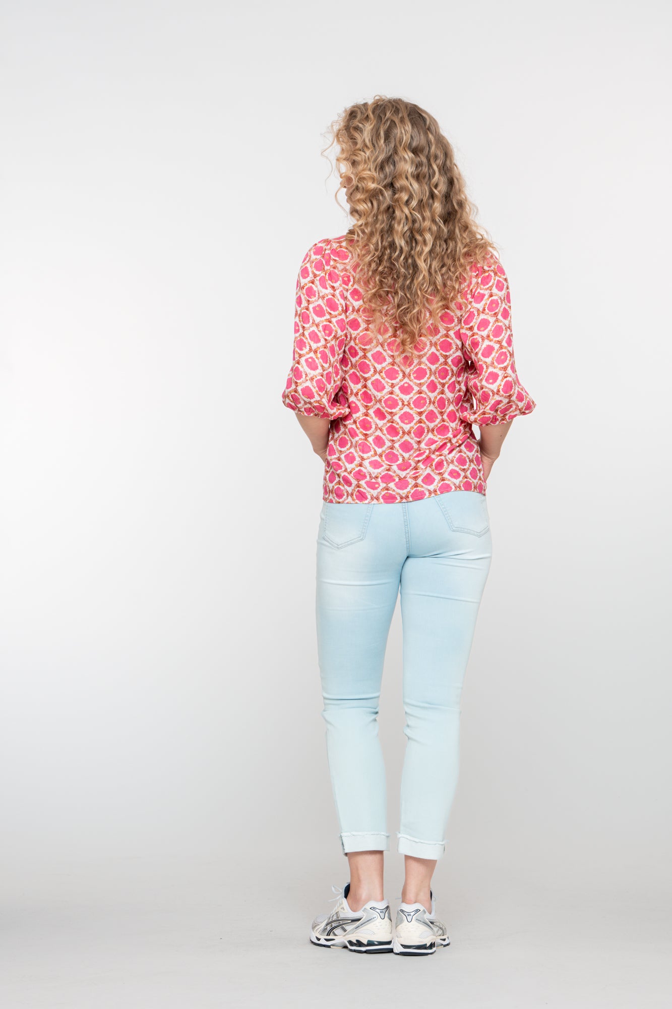 Geisha dames blouse met tilemotief