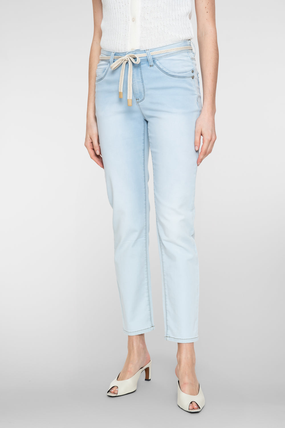 Geisha spijkerbroek bleached denim