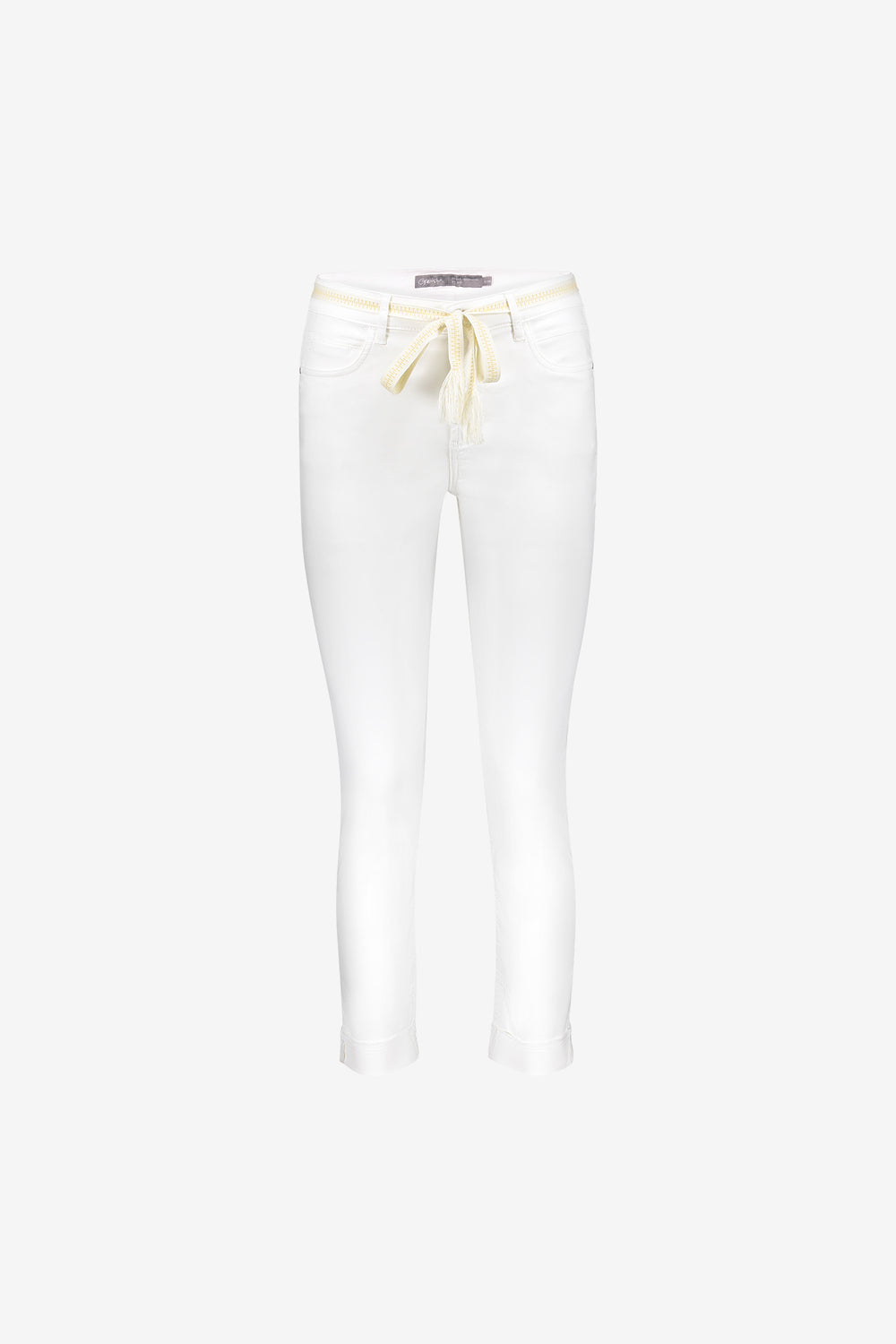 Geisha 7/8 jeans omgeslagen broekspijpen off-white