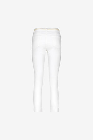 Geisha 7/8 jeans omgeslagen broekspijpen off-white