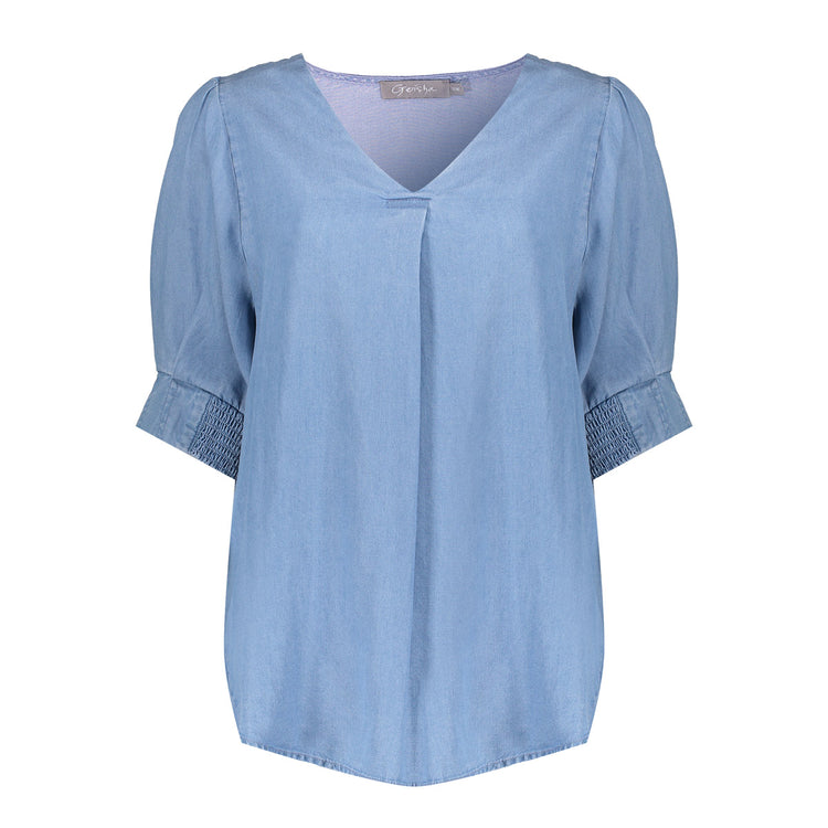Geisha denim lyocell top