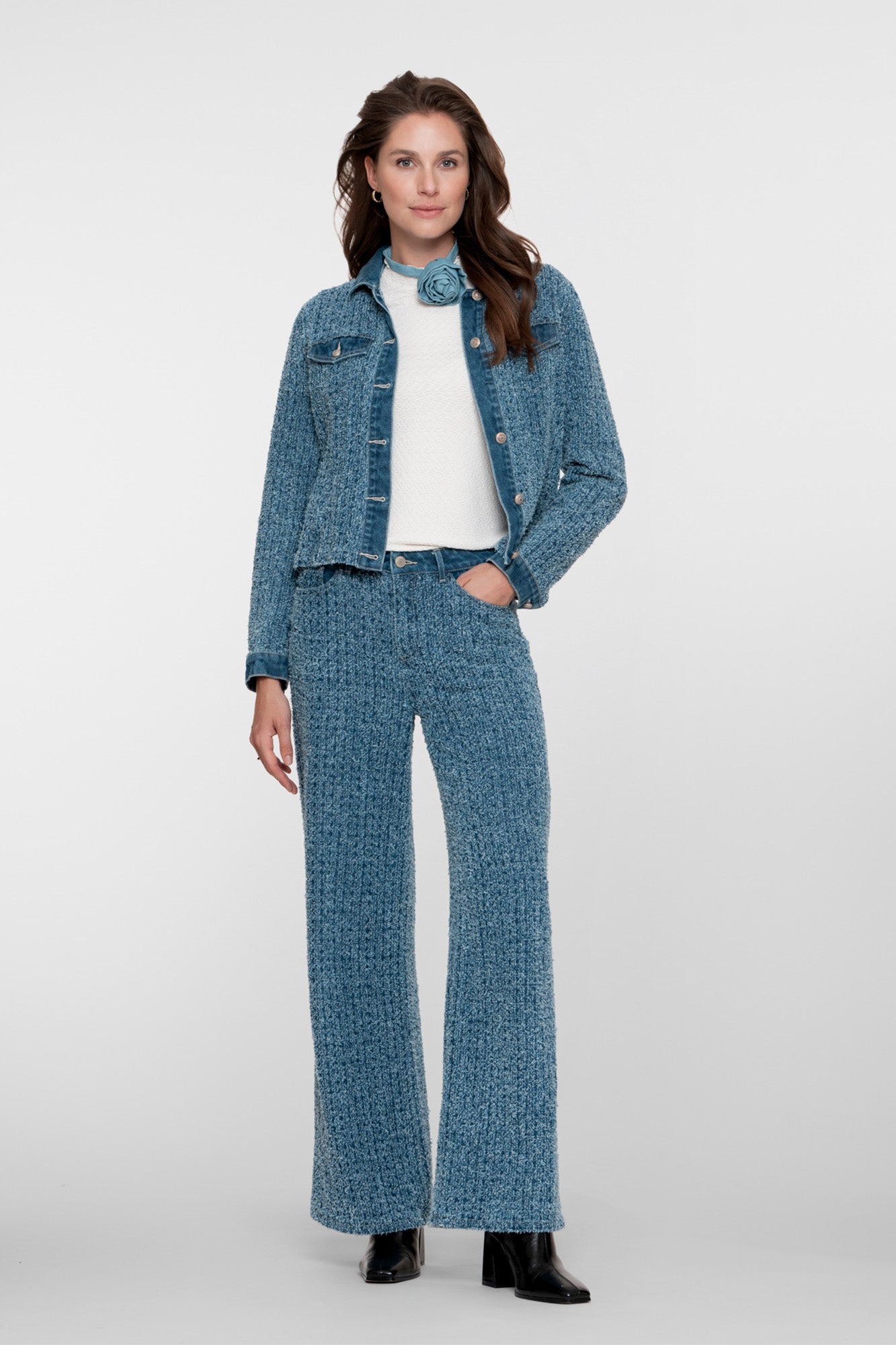 Denim boucle bliss.
