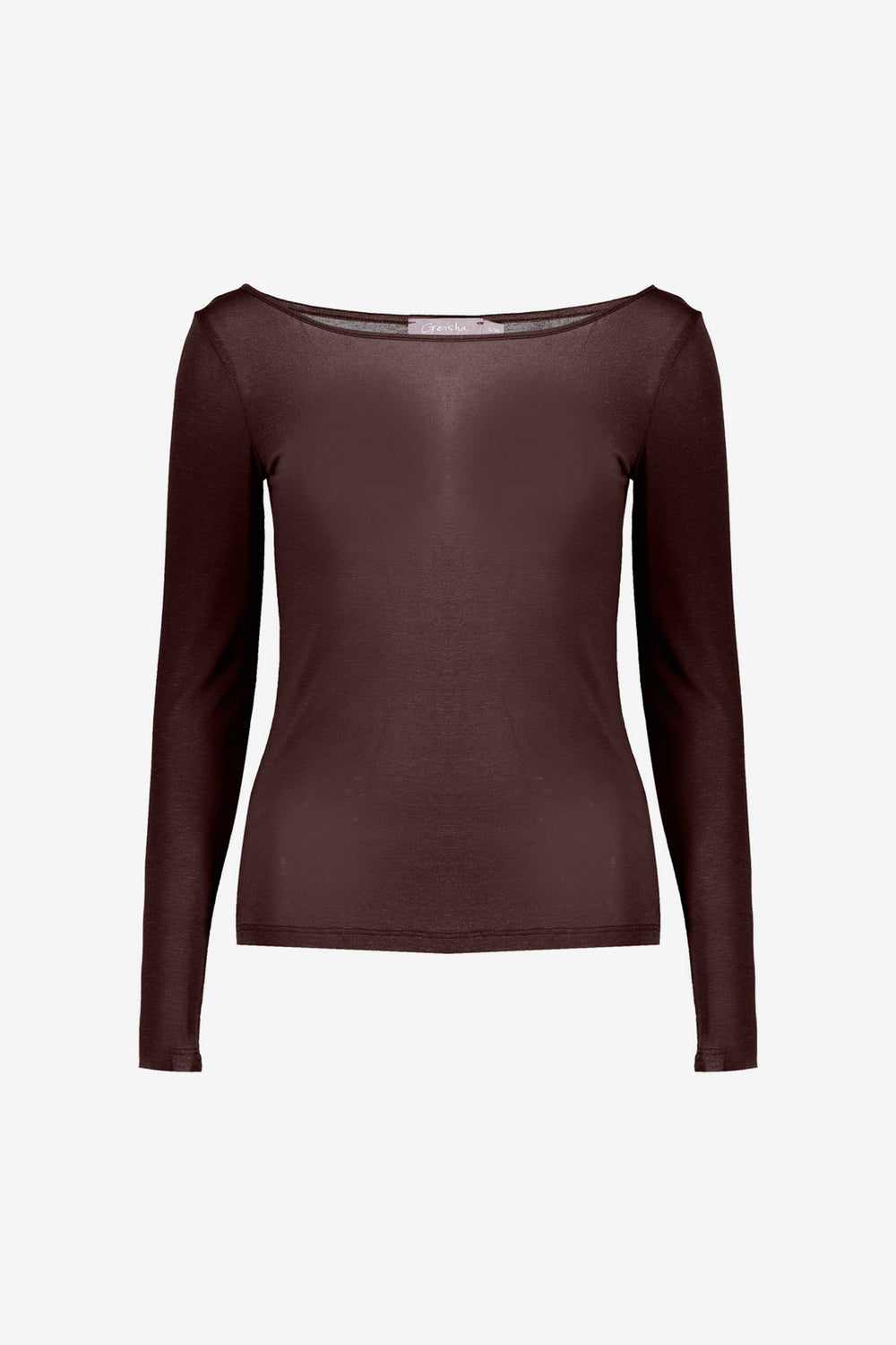 Geisha lichtgebreide cashmere trui bruin