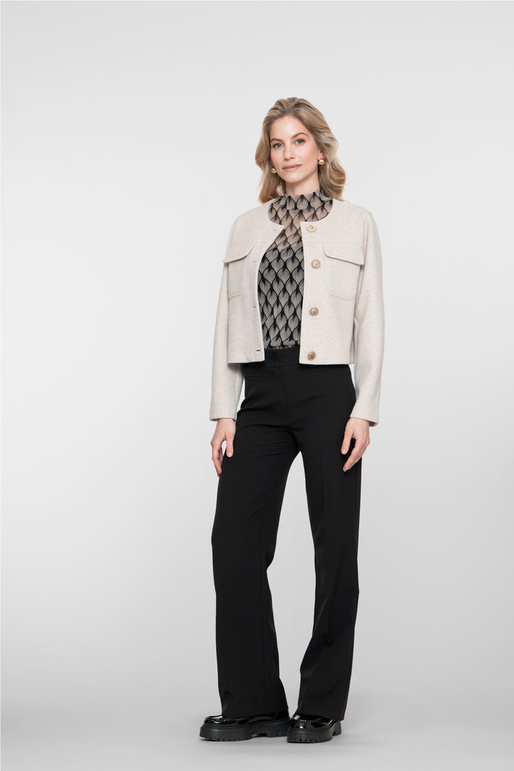Geisha dames donkerbruine pantalon