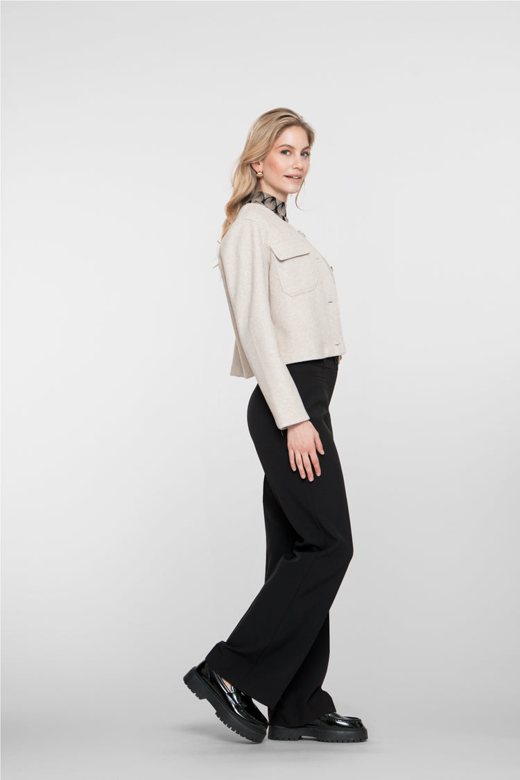 Geisha dames donkerbruine pantalon