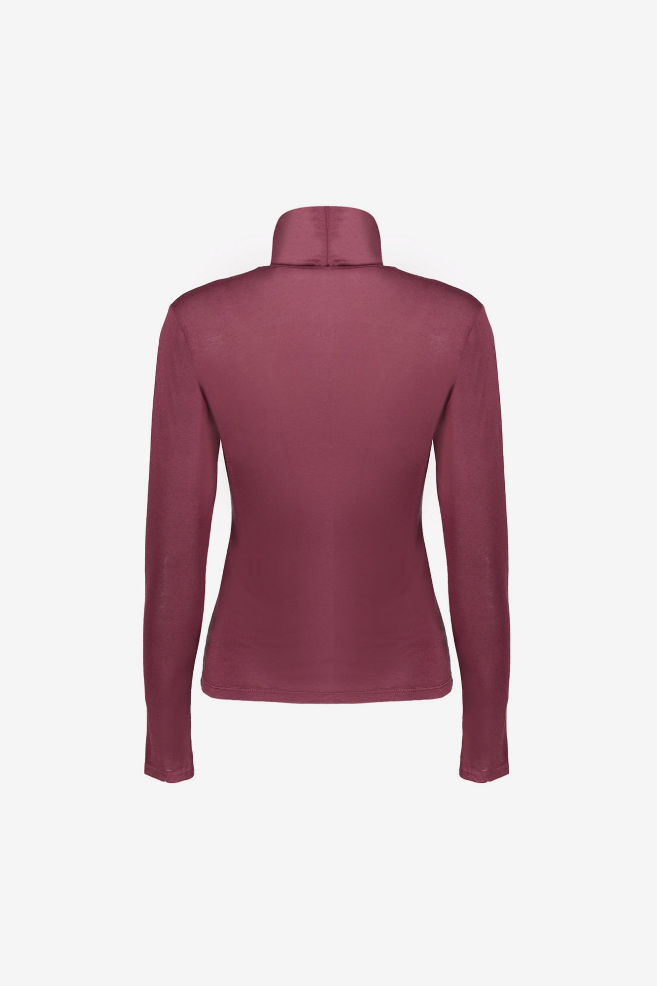 Cashmere turtle neck top bordeaux